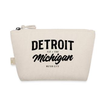 Detroit Motor City – Vintage City Design - Organic Pouch - nature - Front