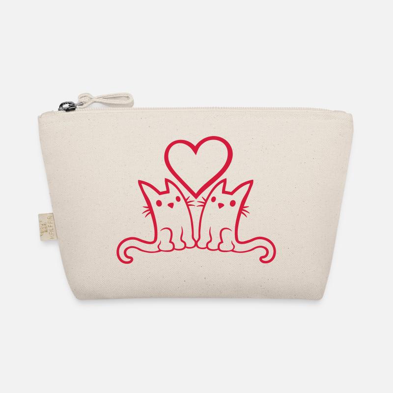 2 small cat pair Organic Pouch