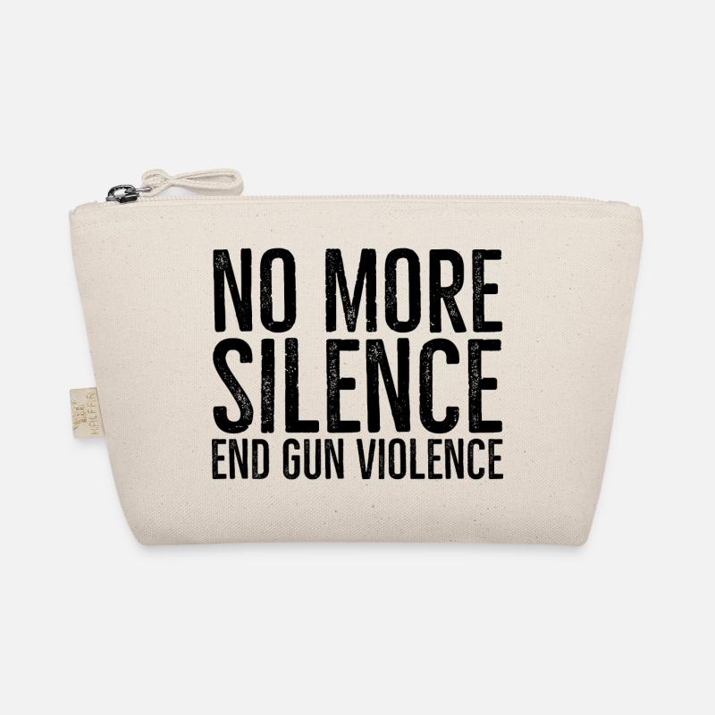 No More Silence End Gun Violence Organic Pouch