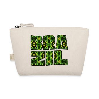 Brasil Kaleido Schriftzug - Bio-Täschchen - Natur - Vorne