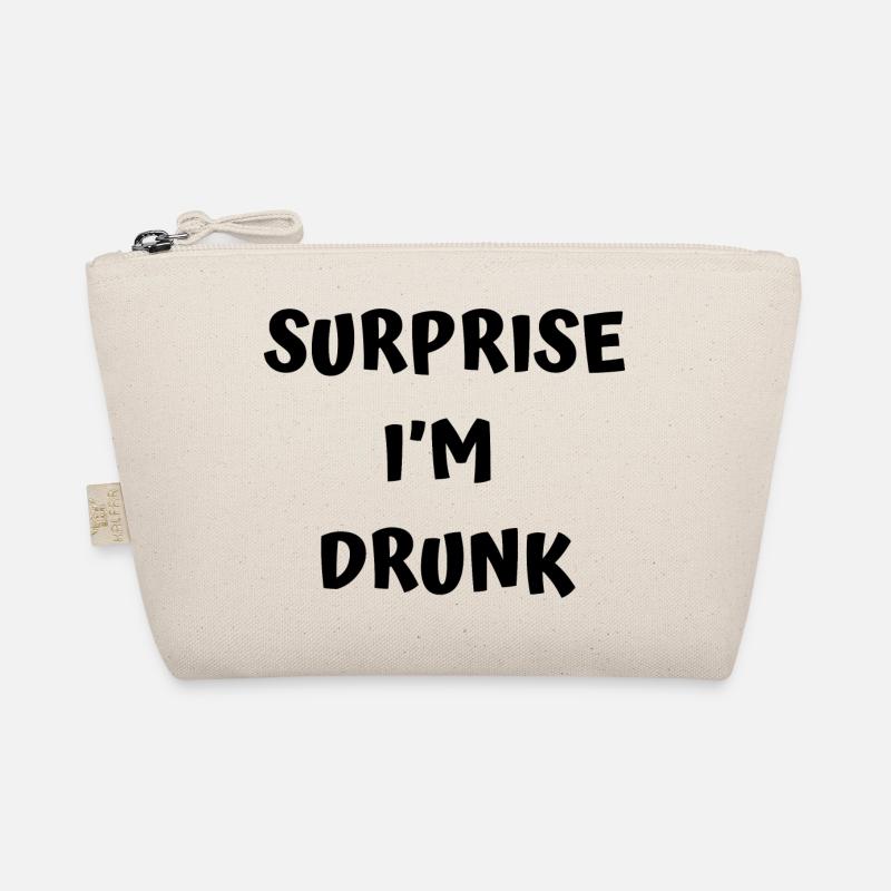 Funny drunk text Organic Pouch