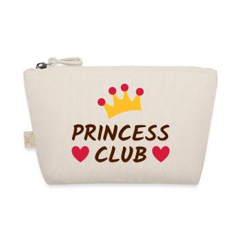 Princess club (Krone, Herzen) - Bio-Täschchen - Natur - Vorne