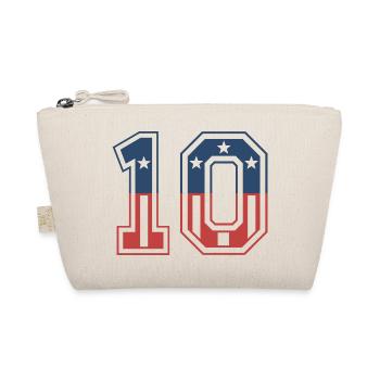 Nummer 10 USA - Bio-Täschchen - Natur - Vorne