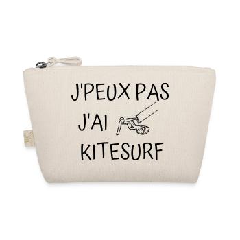 Je peux pas j'ai kitesurf - Trousse biologique - nature - Devant