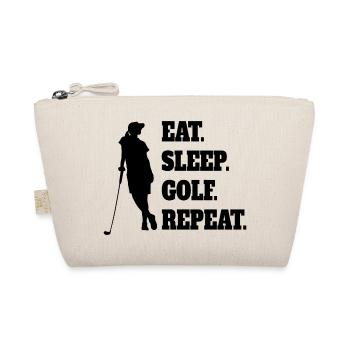 Golf Golfer Saying Golf Ball Golf Clubs - Organic Pouch - nature - Front