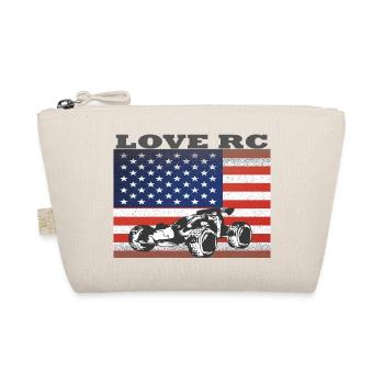 Off-Road Vehicle Design and American Flag - Organic Pouch - nature - Front