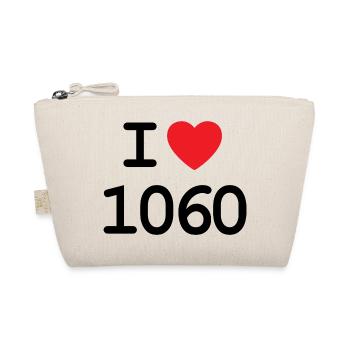 I love 1060 - Ich liebe Mariahilf Shirt - Bio-Täschchen - Natur - Vorne