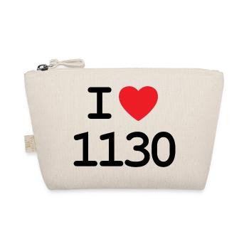 I love 1130 - Ich liebe Hietzing Shirt - Bio-Täschchen - Natur - Vorne