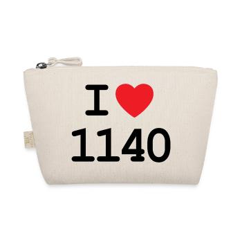 I love 1140 - Ich liebe Penzing Shirt - Bio-Täschchen - Natur - Vorne
