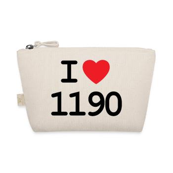 I love 1190 - Ich liebe Döbling Shirt - Bio-Täschchen - Natur - Vorne