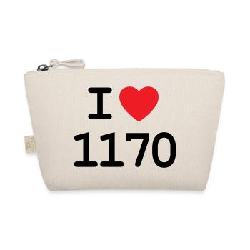 I love 1170 - Ich liebe Hernals Shirt - Bio-Täschchen - Natur - Vorne