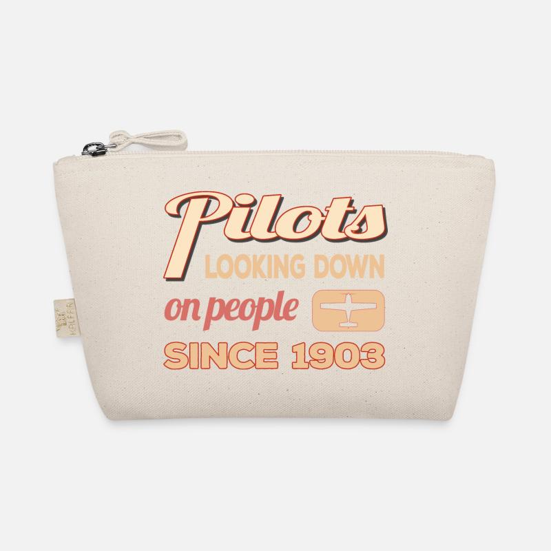 Pilots looking down on people - Pilot Geschenk Bio-Täschchen