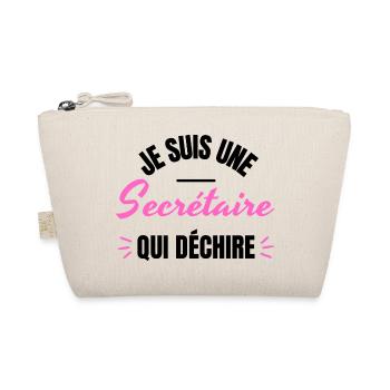 JE SUIS UNE SECRETAIRE QUI DECHIRE - Trousse biologique - nature - Devant