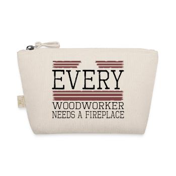 job funny craftsmen design forest work - Bio-Täschchen - Natur - Vorne