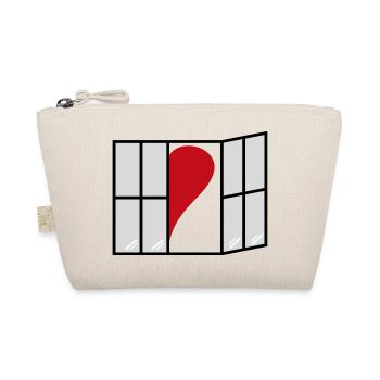 Open the window to your heart - Organic Pouch - nature - Front