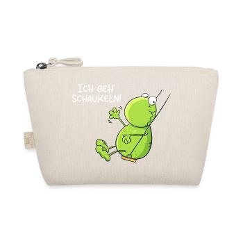Ich Geh Schaukeln Frosch - Bio-Täschchen - Natur - Vorne