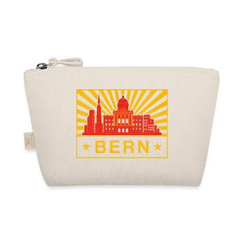 Bern Skyline Sonnenburst Stadtsiegel - Bio-Täschchen - Natur - Vorne
