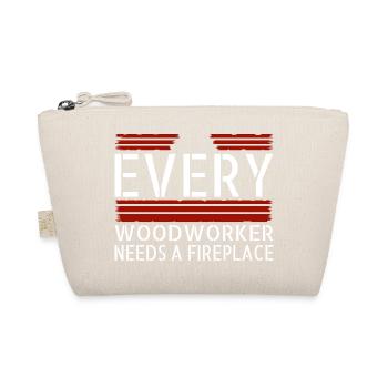 carpentry wood woodcutter apprentice - Organic Pouch - nature - Front