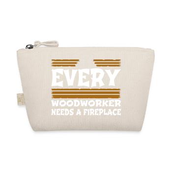 cabinetmaker birthday present - Organic Pouch - nature - Front