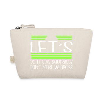 hippie pride peace sign gift birthday disarmament - Organic Pouch - nature - Front