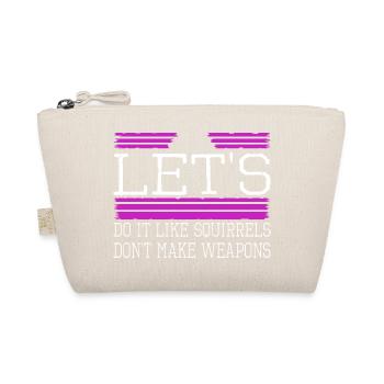 counterculture flower power dove of peace joke fun - Organic Pouch - nature - Front