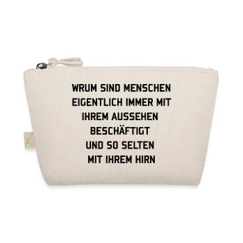 Lustiger Spruch - Bio-Täschchen - Natur - Vorne