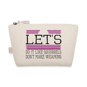 hippie funny sayings disarmament dove of peace - Organic Pouch - nature - Front