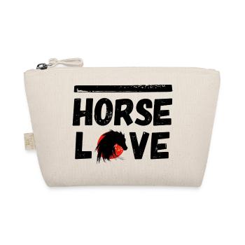 cheval poney cheval amour équitation noir beauté fille LOL - Trousse biologique - nature - Devant