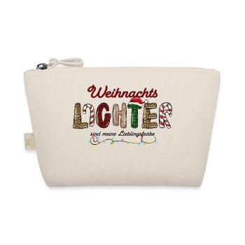 Weihnachten lustige Sprüche Weihnachtslichter Xmas - Bio-Täschchen - Natur - Vorne