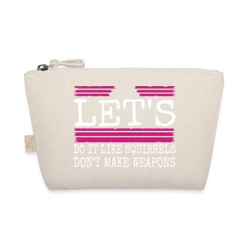 flower power gift idea geek cool birthday present - Organic Pouch - nature - Front