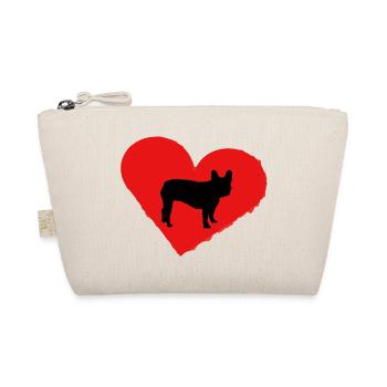 Frenchie, Bully, French Bulldog, Gift - Organic Pouch - nature - Front