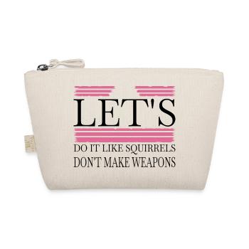 geek gift quote peace movement birthday present - Bio-Täschchen - Natur - Vorne