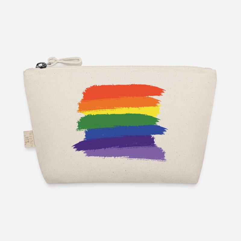 Regenbogen-Pinsel (groß) Bio-Täschchen