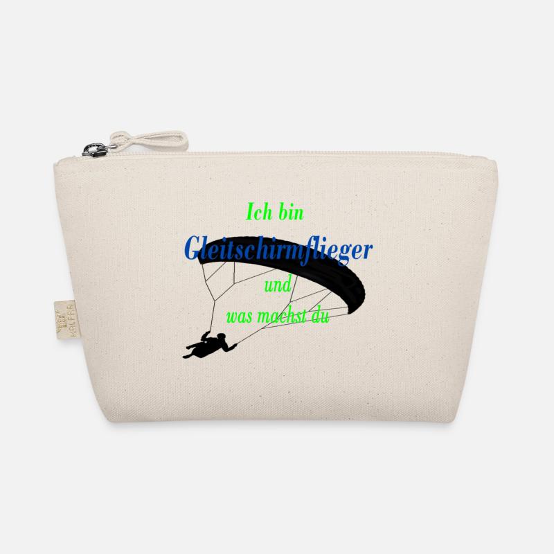 Ich bin Gleitschirmflieger1 Bio-Täschchen