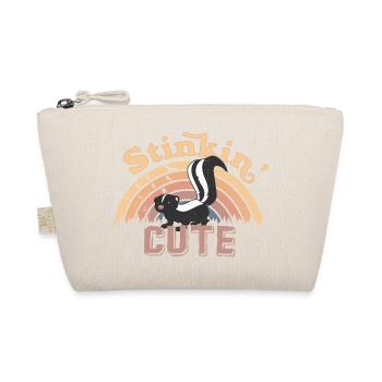 Stinkin' Cute - Cute skunk - Organic Pouch - nature - Front