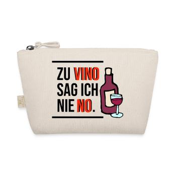 zu Vino sag ich nie NO - Bio-Täschchen - Natur - Vorne