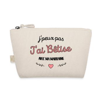 J'ai bêtise avec ma marraine - Cadeau Niece / neuv - Trousse biologique - nature - Devant