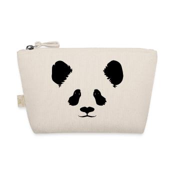 Panda Gesicht - Bio-Täschchen - Natur - Vorne