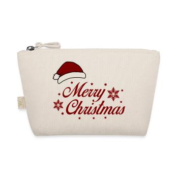 Merry Christmas - Bio-Täschchen - Natur - Vorne