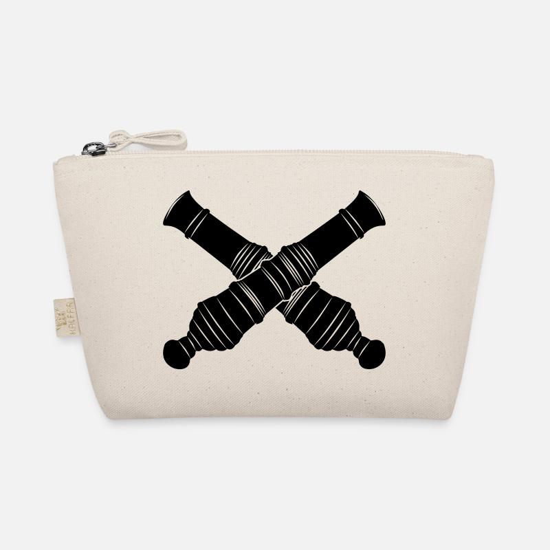 Two cannon barrels crossed Organic Pouch