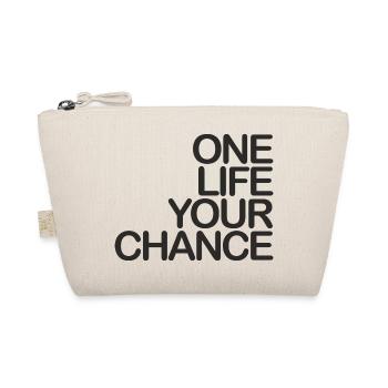 One LIFE your CHANCE 01 black - Organic Pouch - nature - Front