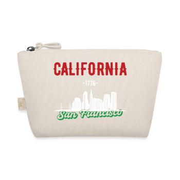 California San Francisco Flag Gift - Organic Pouch - nature - Front