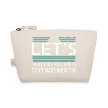 gift idea funky geek happy sayings present idea - Bio-Täschchen - Natur - Vorne