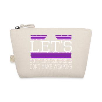 Jokes Happy Hippy Fun Sayings Funny Sayings Pride - Organic Pouch - nature - Front