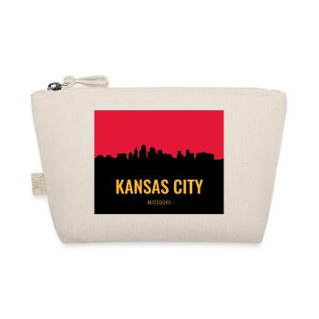 Kansas City Skyline Silhouette - Organic Pouch - nature - Front