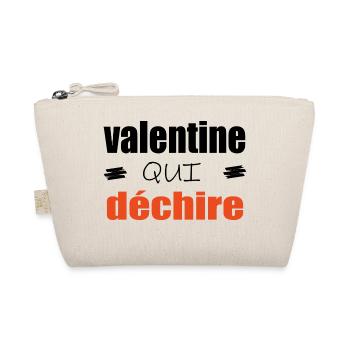 Valentine Qui Déchire Couple Saint Valentin Humour - Trousse biologique - nature - Devant
