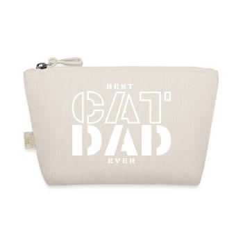 Best Daddy Cat Design - Organic Pouch - nature - Front