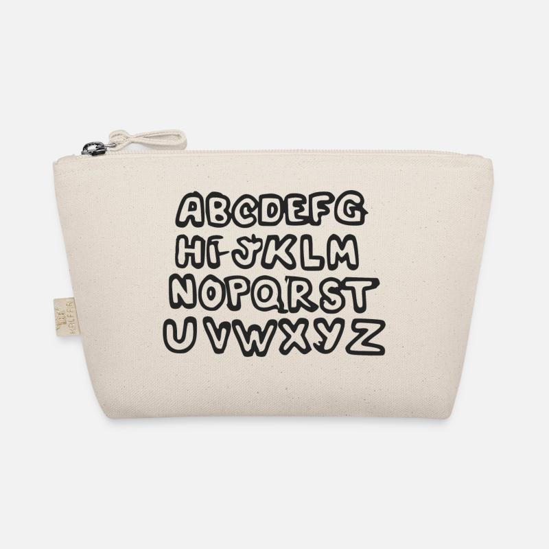 Das Alphabet - Bio-Täschchen - Natur