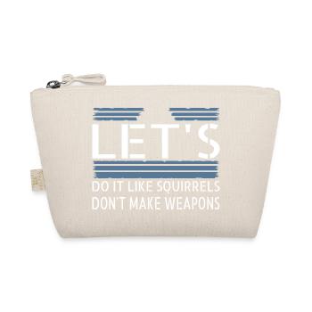 Statement Dove of Peace Peace Sign Birthday Pride - Organic Pouch - nature - Front