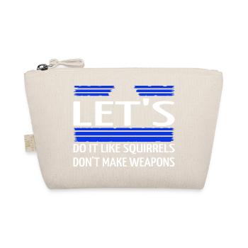 present idea green funky joke peace for paris - Organic Pouch - nature - Front